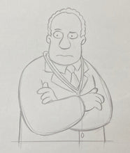 Load image into Gallery viewer, The Simpsons - Original drawing of Dr. Julius Hibbert
