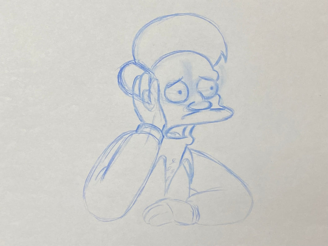 The Simpsons - Original drawing of Apu Nahasapeemapetilon