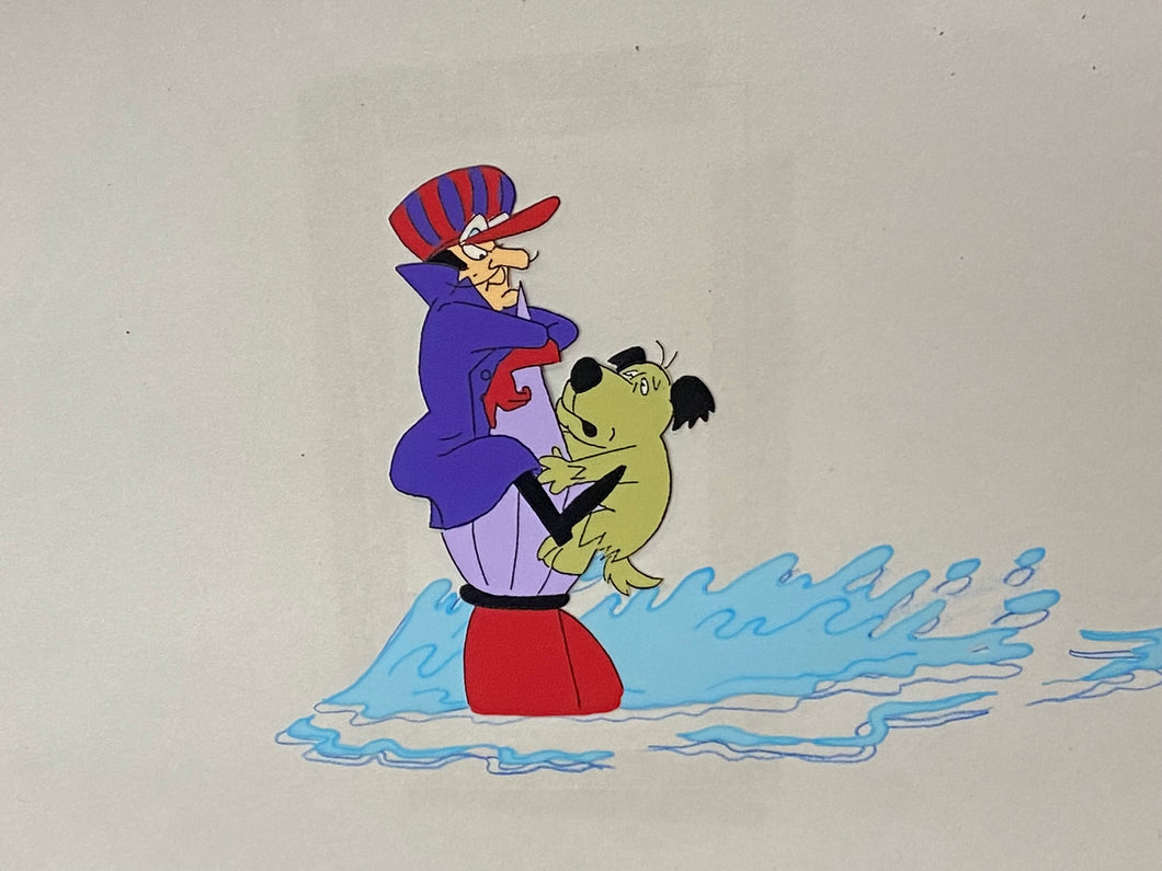 Wacky Races (1968) - Original cel and drawing of Dick Dastardly and Mutley