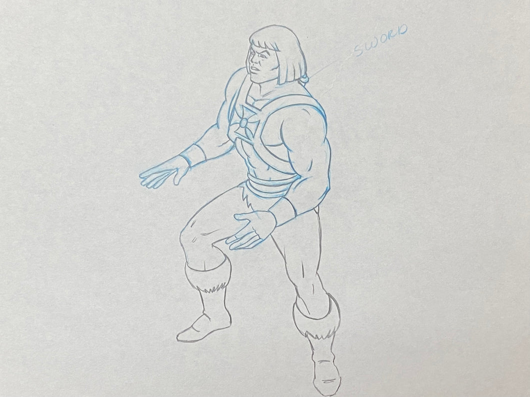 He-Man and the Masters of the Universe - Original drawing of He-Man