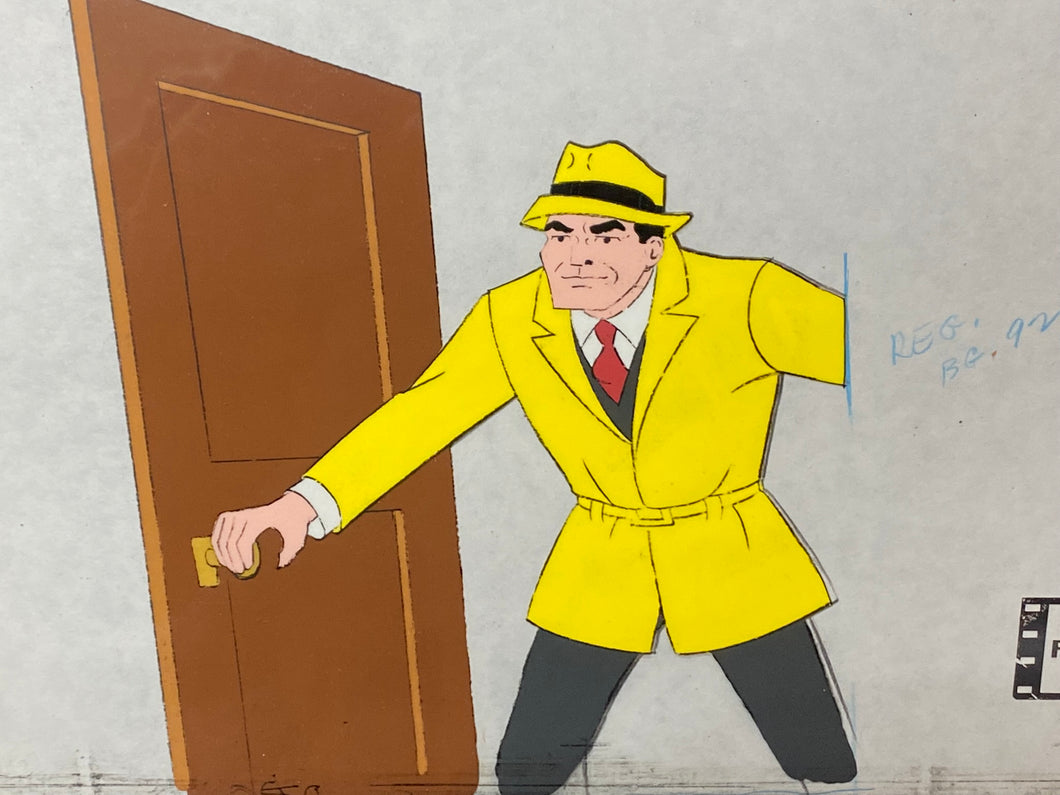 The Dick Tracy Show - Original animation cel of Dick Tracy