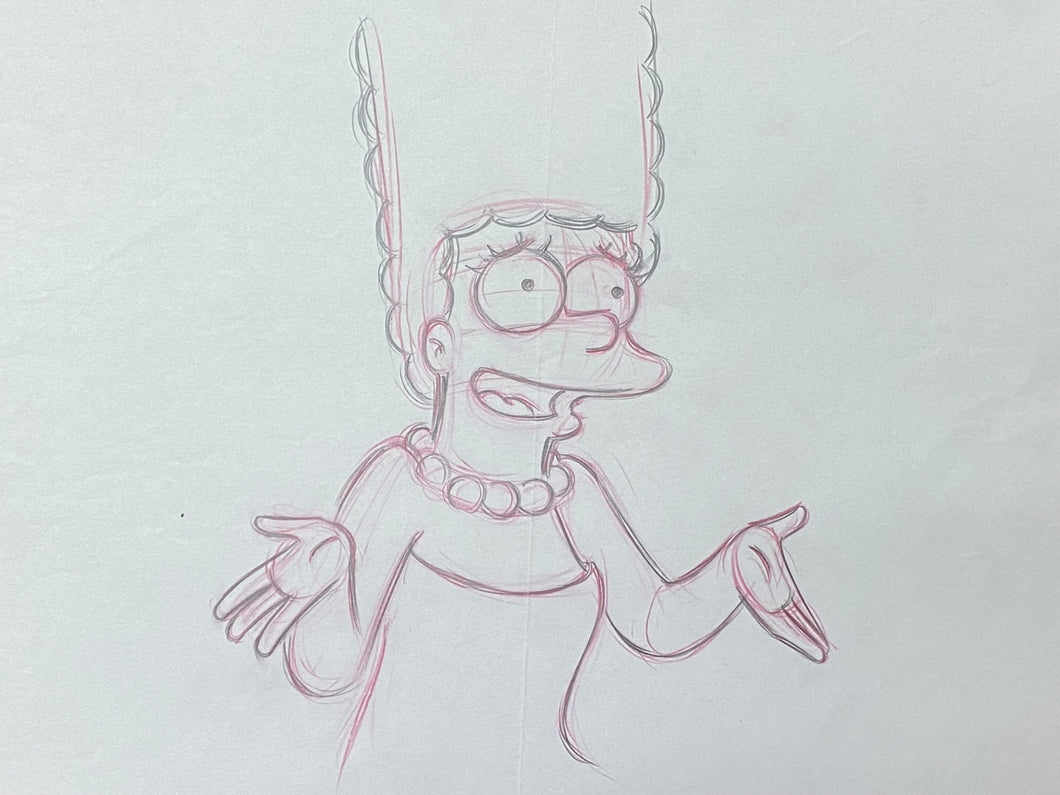 The Simpsons - Original drawing of Marge Simpson