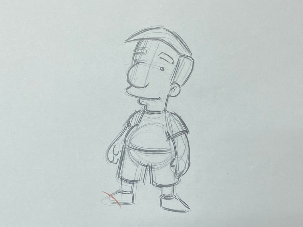 The Simpsons - Original drawing of Milhouse Van Houten