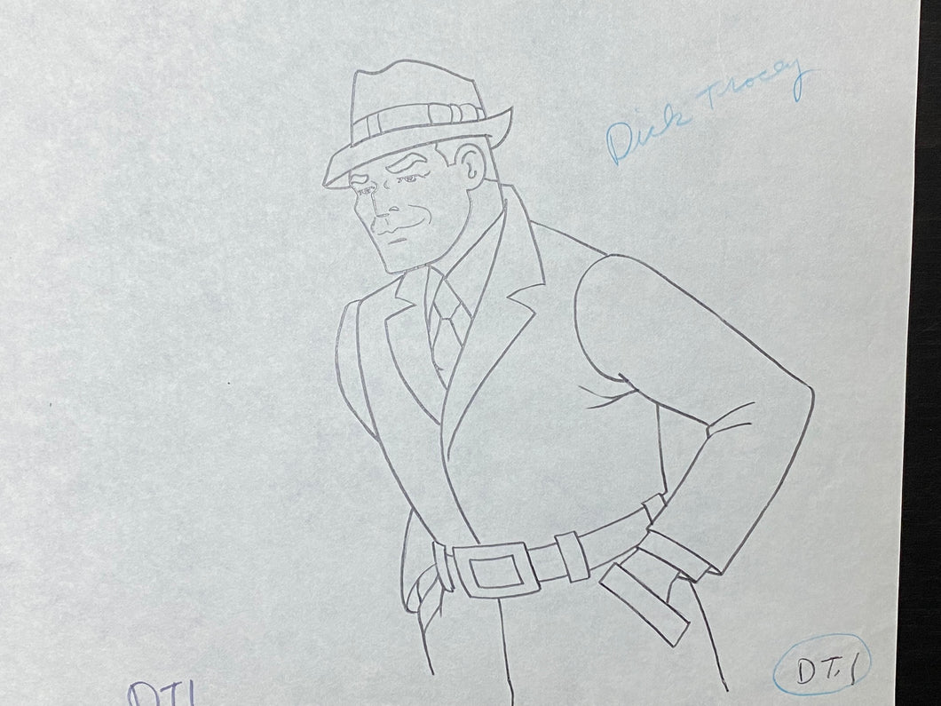 The Dick Tracy Show - Original drawing of Dick Tracy