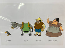 Load image into Gallery viewer, Don Quijote de La Mancha (1979) - Original animation model cel of Sancho Panza&#39;s family
