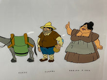 Load image into Gallery viewer, Don Quijote de La Mancha (1979) - Original animation model cel of Sancho Panza&#39;s family
