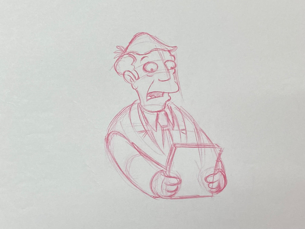 The Simpsons - Original drawing of Seymour Skinner