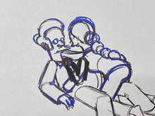 Load image into Gallery viewer, The Simpsons - Original drawing of Apu and Manjula Nahasapeemapetilon
