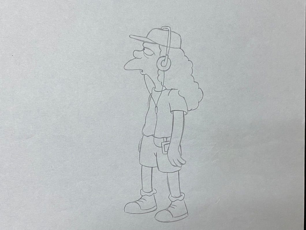 The Simpsons - Original drawing of Otto Mann