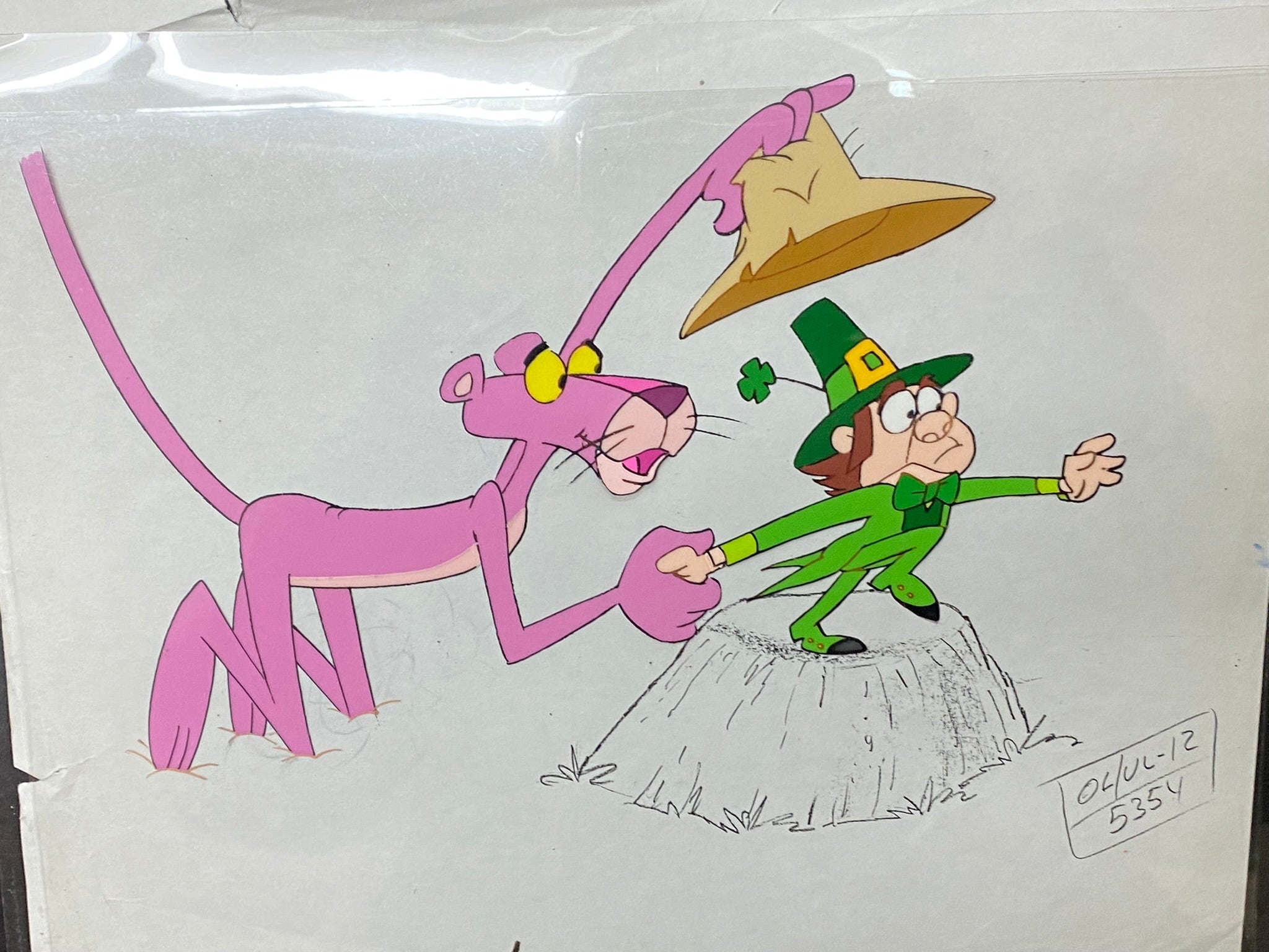 Pink Panther original animation cel and drawing – Gallery Animation